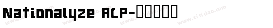 Nationalyze ALP字体转换